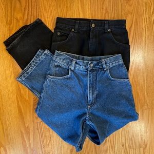 2 Pair NEW LEGENDS DENIM Black & blue denim jeans 12,12R boys/girls
